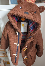 Mini Boden Brown Bear Hooded