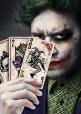 The Joker Style Large Prop Playing Cards Pack 12
