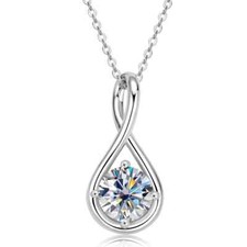 2ct Necklace Pendant White