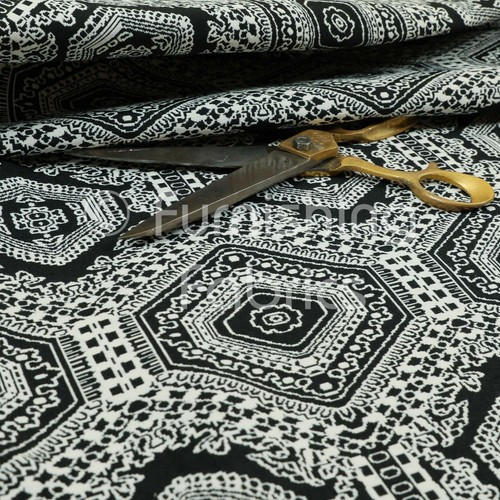 Flat weave chenille black - weave,