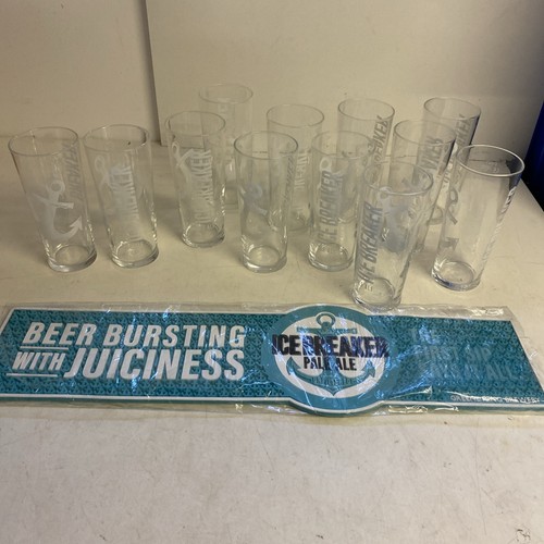 Ice breaker pale ale glasses - ice,