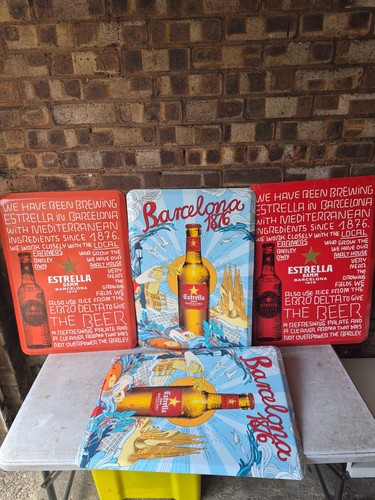 Estrella beer metal signs - estrella,