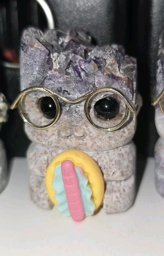 Pet rock with hot - rock, carved