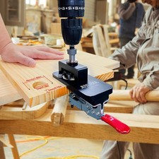 Cabinet Hinge Jig Drilling Hole Puncher,Concealed Hinge Jig Accurate Locking Woo