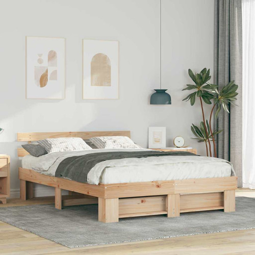 Bed frame solid pine - bed,