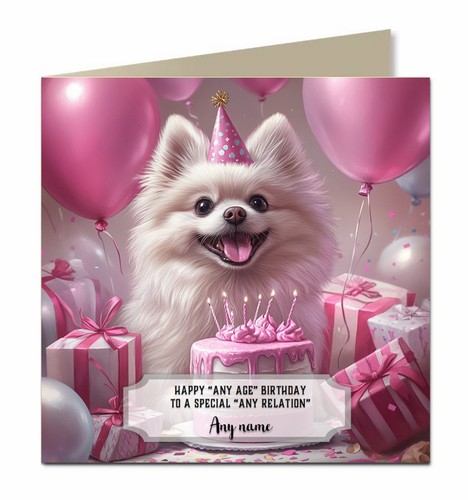 Personalised birthday card for - personalised,