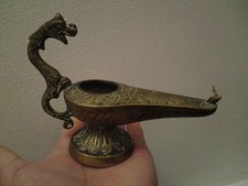 Old brass bronze engraved - old,