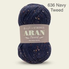 Great Price! HAYFIELD Bonus Aran With 20% Wool Tweed 400g (9 Shades)
