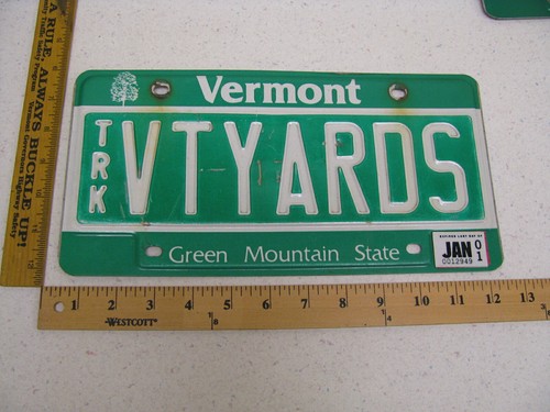 2001 vermont license - 01, vt