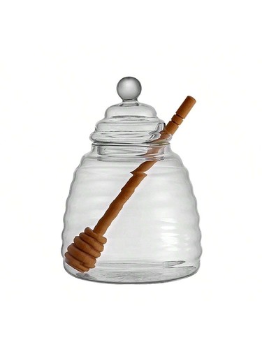 1pc glass honey jar - 1pc,