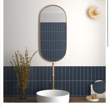 Beautiful Fluted Denim Decor Wall Tiles Praia Naval Matt 6 Boxes 2.28 Sq Meters