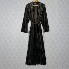 Marks & Spencer Autograph Brown Velvet Velour Dressing Gown sz UK 16 - 18