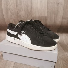 Puma Smash V2 Black Suede And