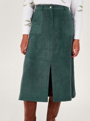 Monsoon aria cord split skirt - monsoon,