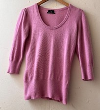 Ladies F&F Pink 100% Cashmere