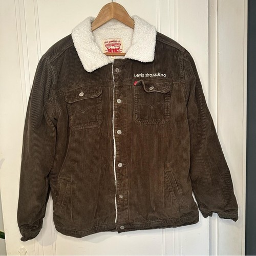 Levi brown corduroy jacket - corduroy,