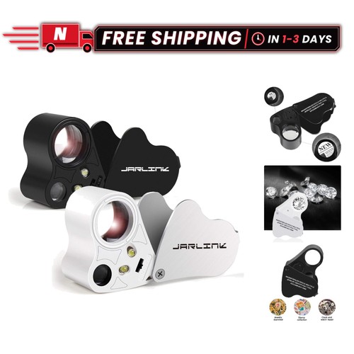 Led illuminated jewelers loupe - led,