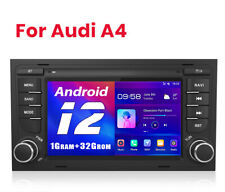 For Audi A4 B6 B7 S4 RS4 Car Radio Head Unit 7" Android 12 GPS Sat Nav WIFI DAB+