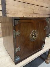 Antique Oriental Cupboard Cabinet With Brass Fittings