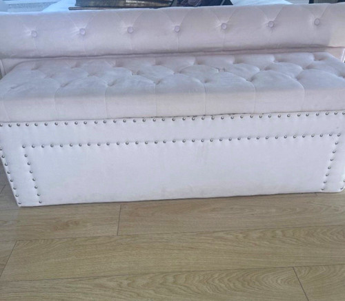 Pink tufted rectangular - pink,