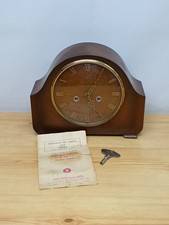 Vintage 1950s Smiths Enfield Wooden Striking Mantel Clock - Needs Attention 