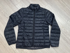 LADIES BLACK MACPAC UBER LIGHT DOWN FEATHER JACKET, UK 14