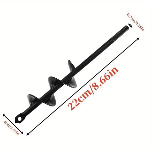 Garden auger spiral - drill, bit