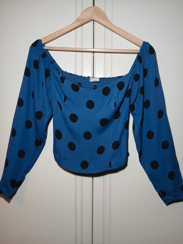 Reformation blue black polka - reformation, blue/black