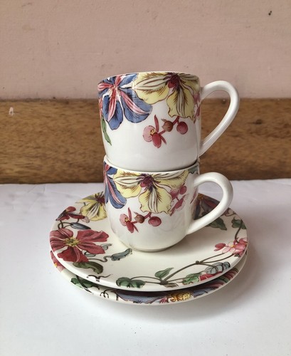 Two gien france espresso cups - gien,