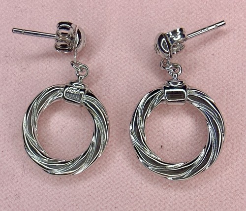 Sterling silver drop - , earrings