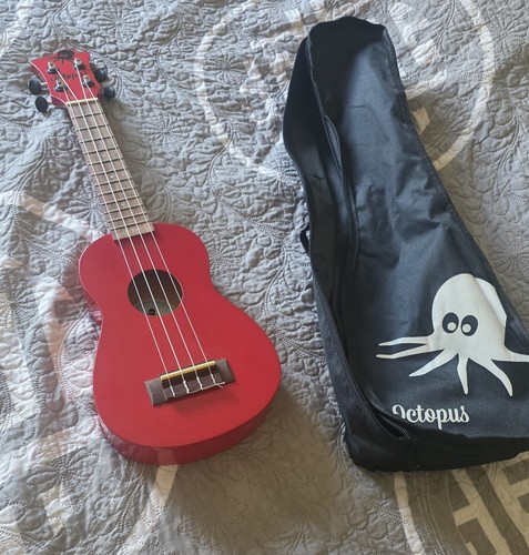 Octopus soprano ukulele red - octopus,