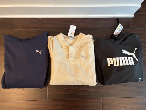 New puma mens pullover hoodie - new,