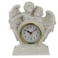 Valentine cherub mantle clock - valentine,