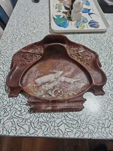Vintage incolay stone carved - vintage,