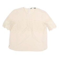 ZARA Womens Cream Top Short