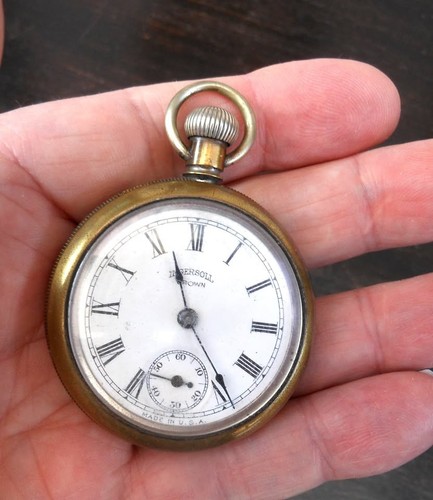 Beautiful old ingersol pocket - old,