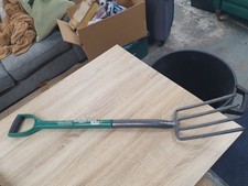 BORDER FORK CARBON STEEL HEAD PVC HANDLE DIGGING SHOVEL SHAFT GARDENING OUTDOOR