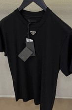 🔷Triangle Logo Prada Mens T Shirt In Black Size XL UK Fast Shipping🔷