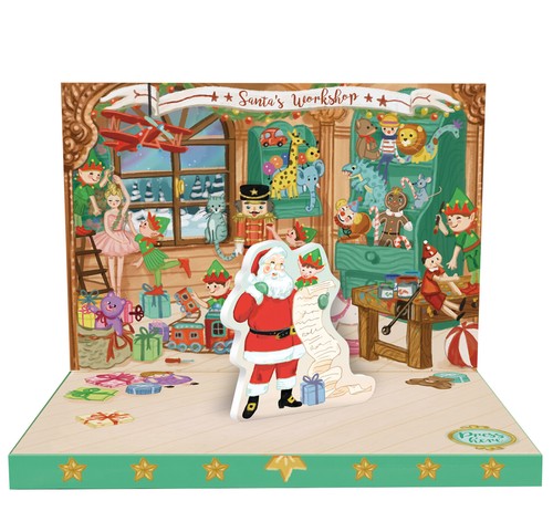 Santa workshop music box - santa's,