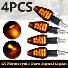 4X Motorcycle Amber LED Turn