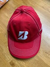Bridgestone Golf Red Cap One Size Adjustable Red Hat