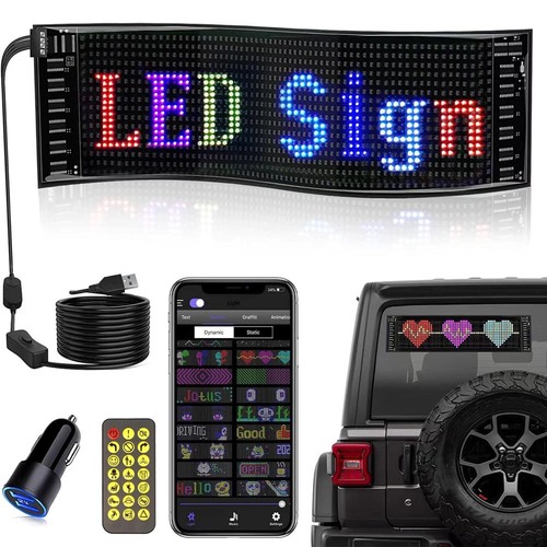 Car rgb led sign scrolling - led,