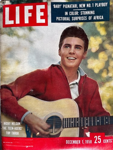 Life dec 1958 ricky nelson - life,