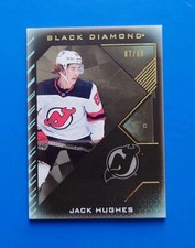 Jack Hughes Black Diamond Limited /50  Upper Deck Pure Black