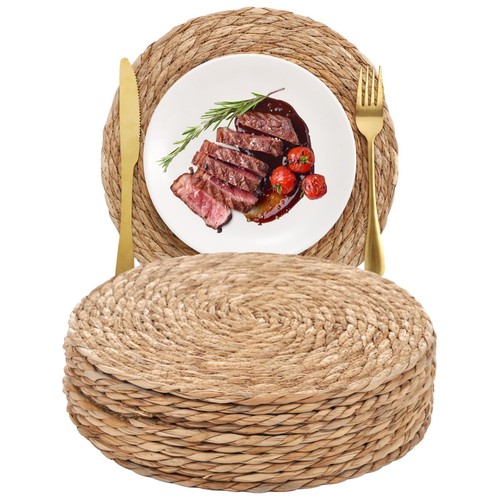 Pcs round woven placemats - pcs,