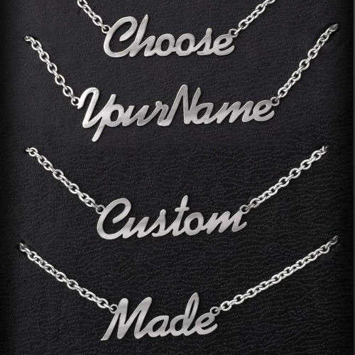 Personalised name necklace - personalised,