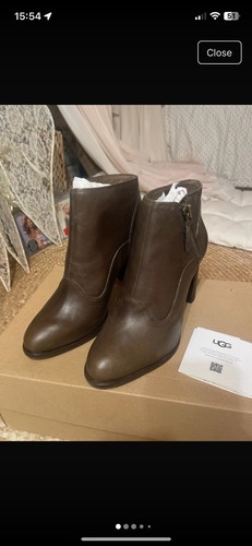 Ugg dolores zip brown - ugg, leather