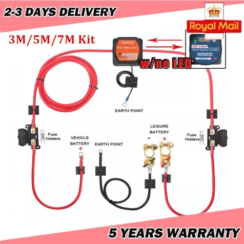 Split charge relay kit - charge,