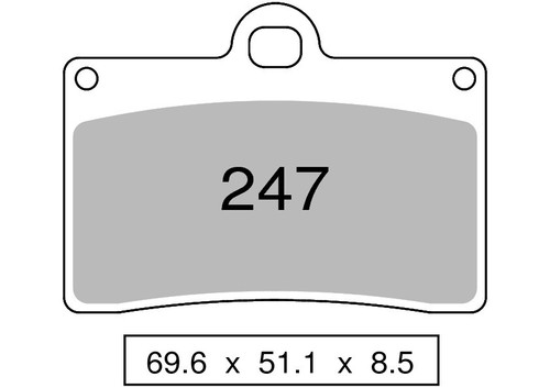 Pair front pads - pair, zcoo