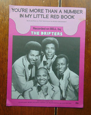 Youre More Than A Number In My Little Red Book The Drifters Vintage Sheet Music